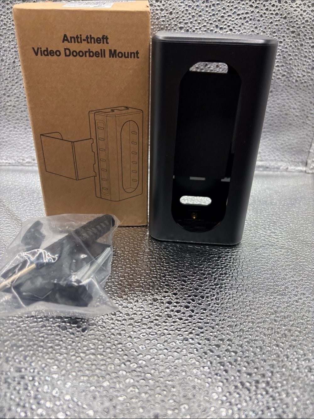 Anti-theft Video Doorbell Mount - Black New